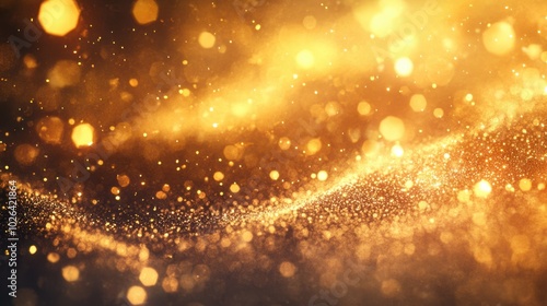 The Glittering Golden Abstract Background