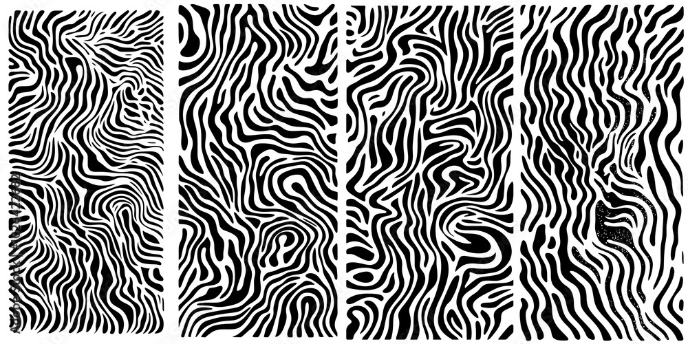 Abstract black hand drawn line pattern. Modern minimalist background, creative monochrome wallpaper texture print Abstract black hand drawn line pattern. Modern minimalist background, creative monochrome wallpaper texture print