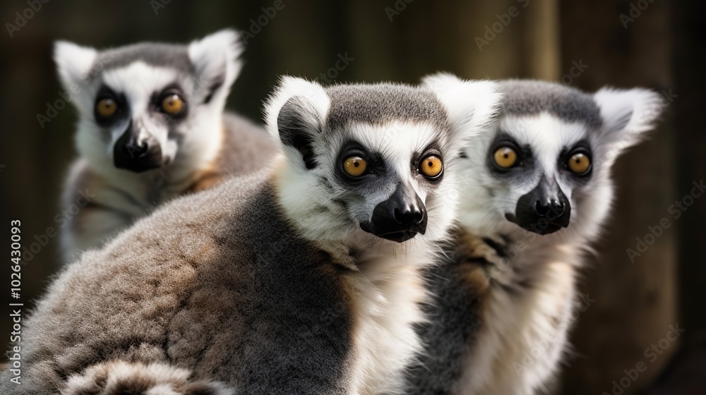 Fototapeta premium Curious Lemurs