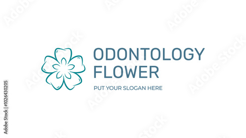 Odontology Logo Flower