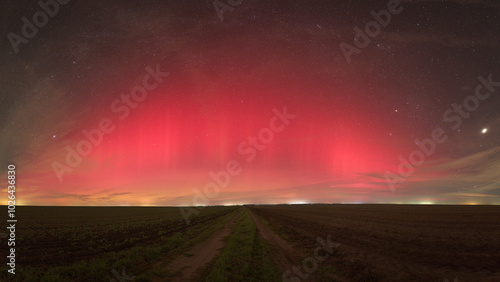 Aurora Borealis seen from Romania