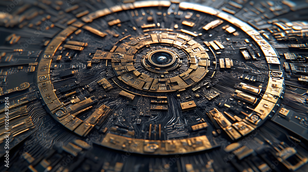 Mandala of Circuitry Patterns Mandala of Circuitry Patterns