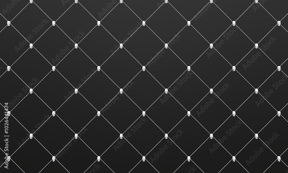 Fototapeta premium Background with skulls pattern. Modern cover design. 3D illustration.