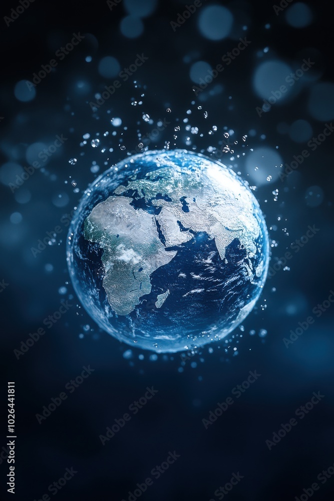 Illuminated globe with country borders highlighted in a radiant setting, symbolizing global unity and international connections Illuminated globe with country borders highlighted in a radiant setting, symbolizing global unity and international connections