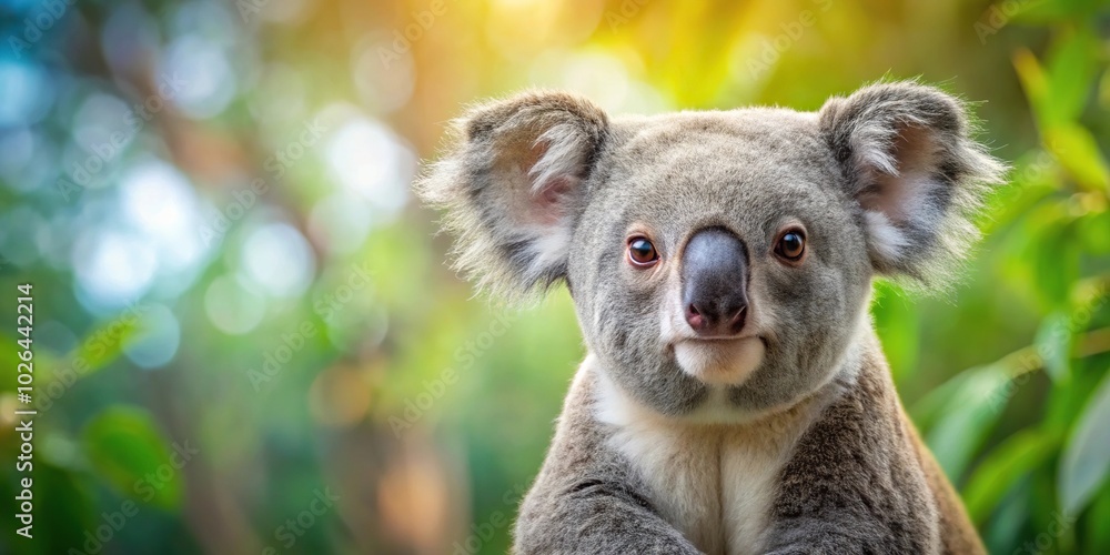 Obraz premium panoramic picture of a koala bear