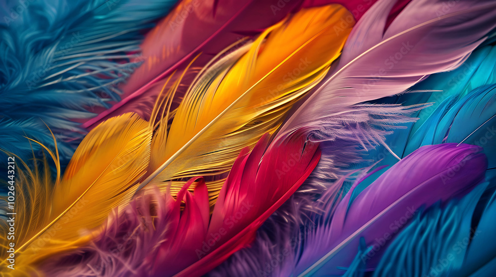 Obraz premium colorful feathers