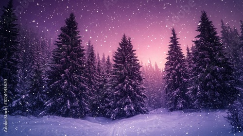 Wallpaper Mural The Serene Winter Forest Torontodigital.ca