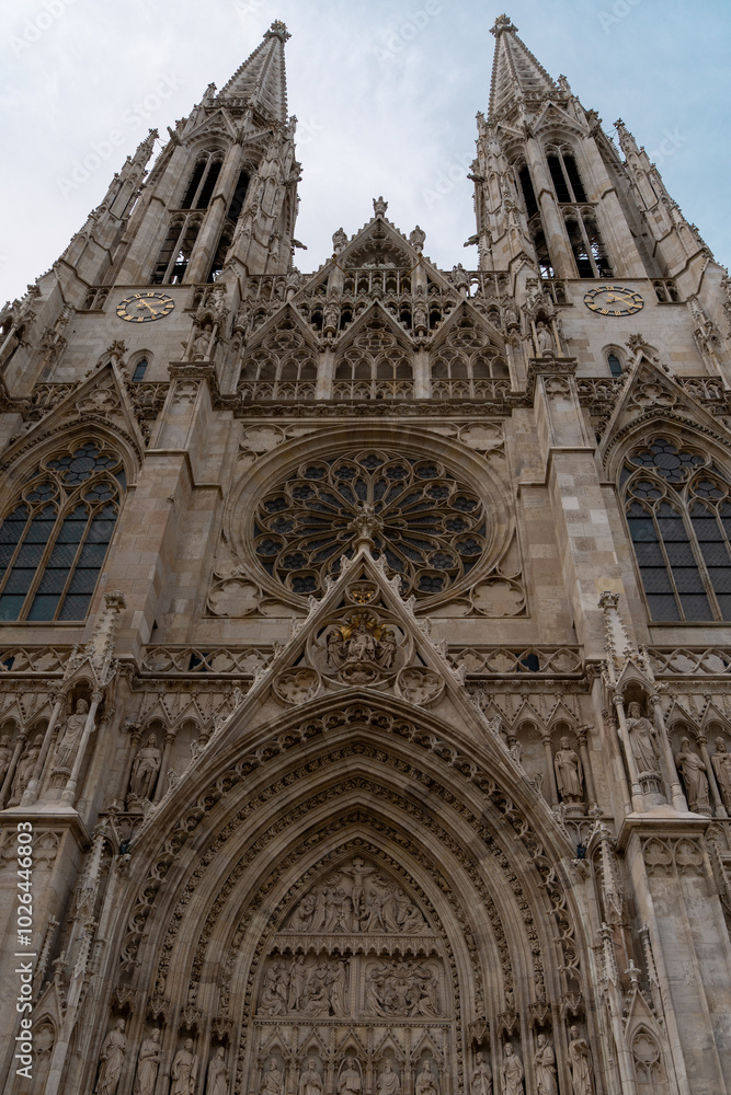 A majestic cathedral in the Gothic style A majestic cathedral in the Gothic style