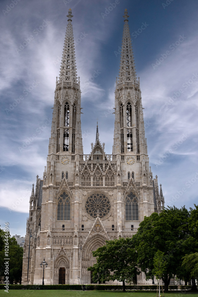 A majestic cathedral in the Gothic style A majestic cathedral in the Gothic style