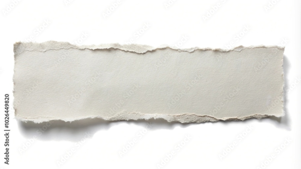 Panoramic view of a torn piece of paper in a paper Panoramic view of a torn piece of paper in a paper