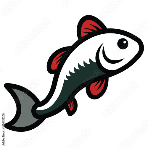 Solid color Snailfish animal vector design