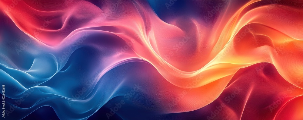 Abstract colorful flowing waves in a vertical AI-generated illustration with vibrant hues blending into a smooth pattern Abstract colorful flowing waves in a vertical AI-generated illustration with vibrant hues blending into a smooth pattern