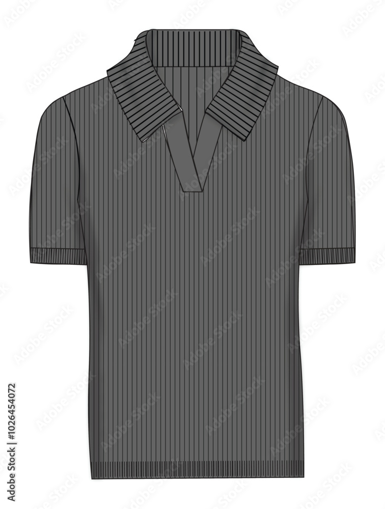 Trophy collar ladies polo vector Trophy collar ladies polo vector