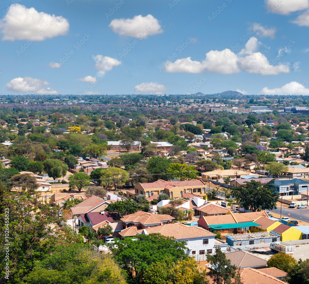 aerial view, Gaborone Botswana, residential district, real estate developer , aerial view, Gaborone Botswana, residential district, real estate developer ,