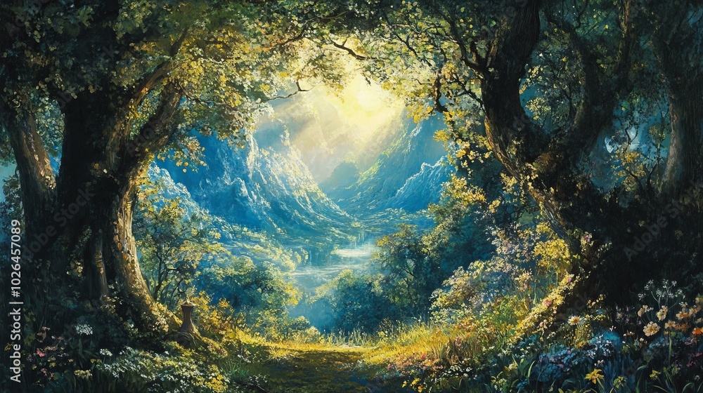 Explore a Sunlit Valley: A Tranquil Journey Through Lush Greenery and Vibrant Nature Explore a Sunlit Valley: A Tranquil Journey Through Lush Greenery and Vibrant Nature