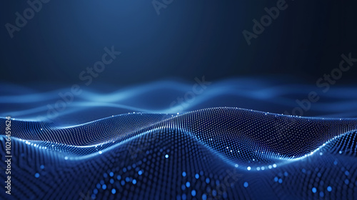 wave, technology, design, fractal, blue, light, pattern, wallpaper, illustration, template, motion, backdrop, line, vector, texture, digital, dark, grid, space, concept, sine, layout, information, vir