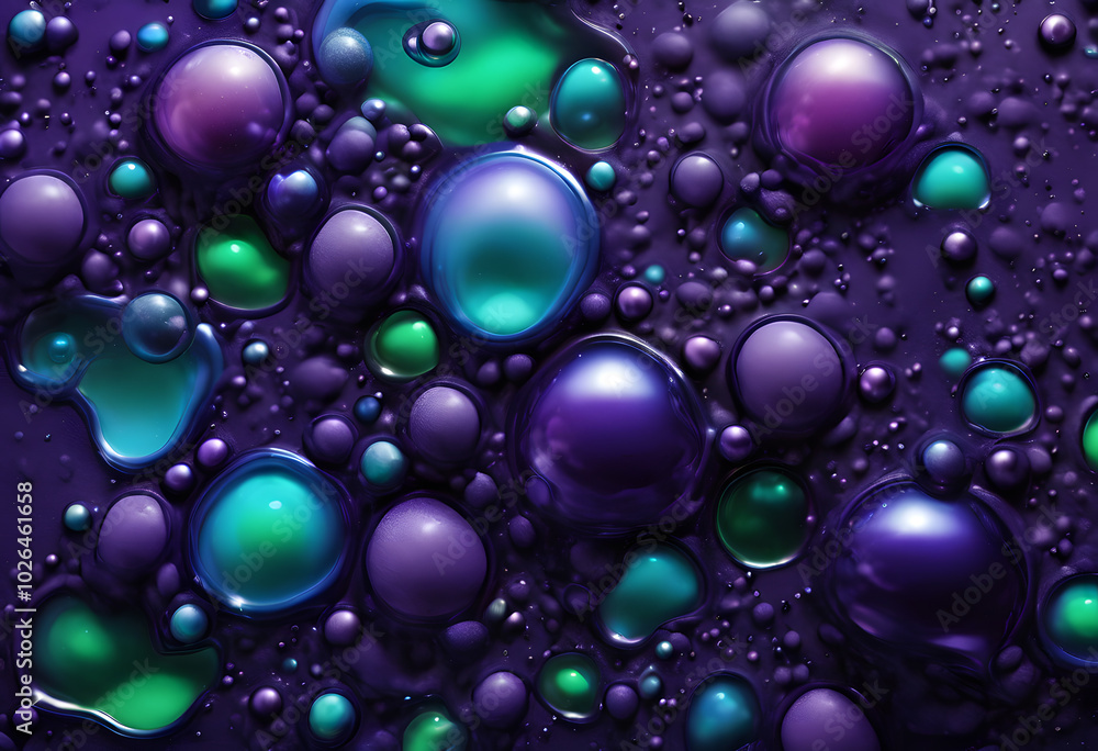 Dark blue bubbles in dark liquid. Water, soap, paints. Abstract, bright wallpaper, beautiful background Dark blue bubbles in dark liquid. Water, soap, paints. Abstract, bright wallpaper, beautiful background