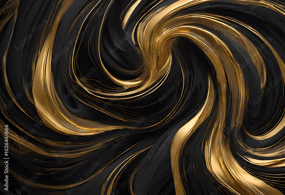 Golden lines on a dark background. Abstract, bright wallpaper, beautiful background Golden lines on a dark background. Abstract, bright wallpaper, beautiful background