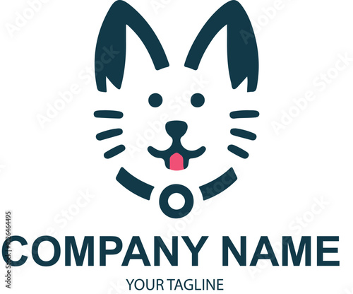vector pet logo design 