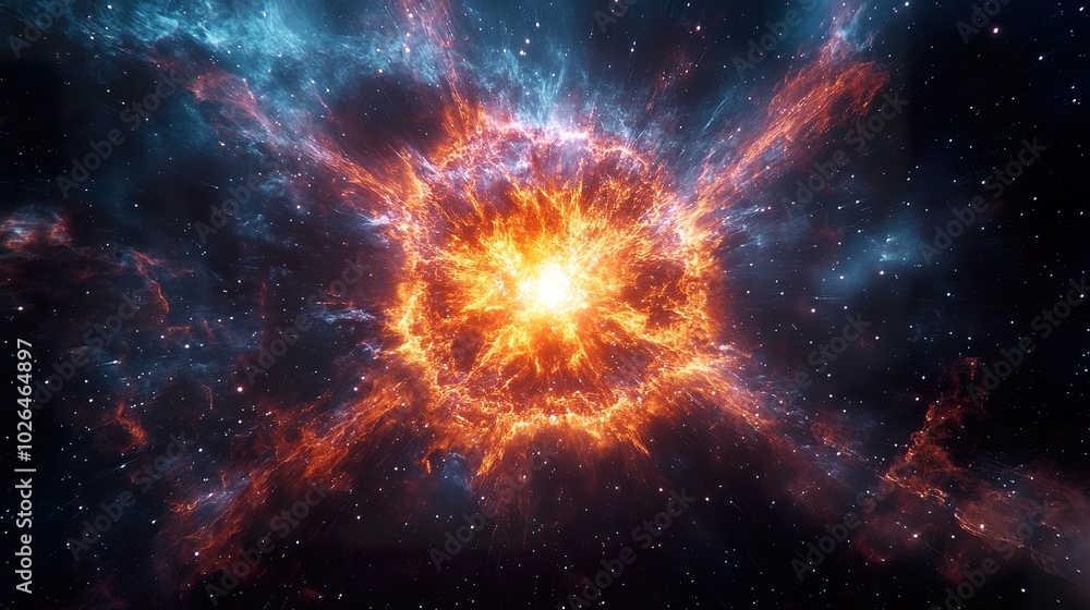 Abstract Representation of a Pulsar Star Abstract Representation of a Pulsar Star