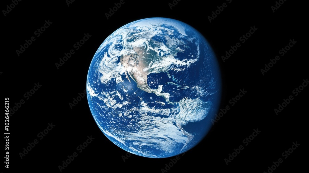 From space, Earth glows with blue oceans and atmospheric layers, a remarkable view of the planet natural beauty. From space, Earth glows with blue oceans and atmospheric layers, a remarkable view of the planet natural beauty.