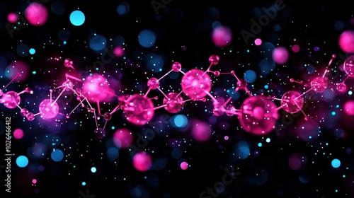 Abstract artistic representation of pharmacokinetics