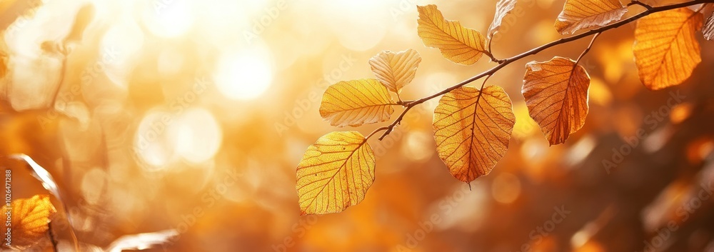A close-up of autumn leaves illuminated by warm sunlight, capturing the essence of the season. A close-up of autumn leaves illuminated by warm sunlight, capturing the essence of the season.