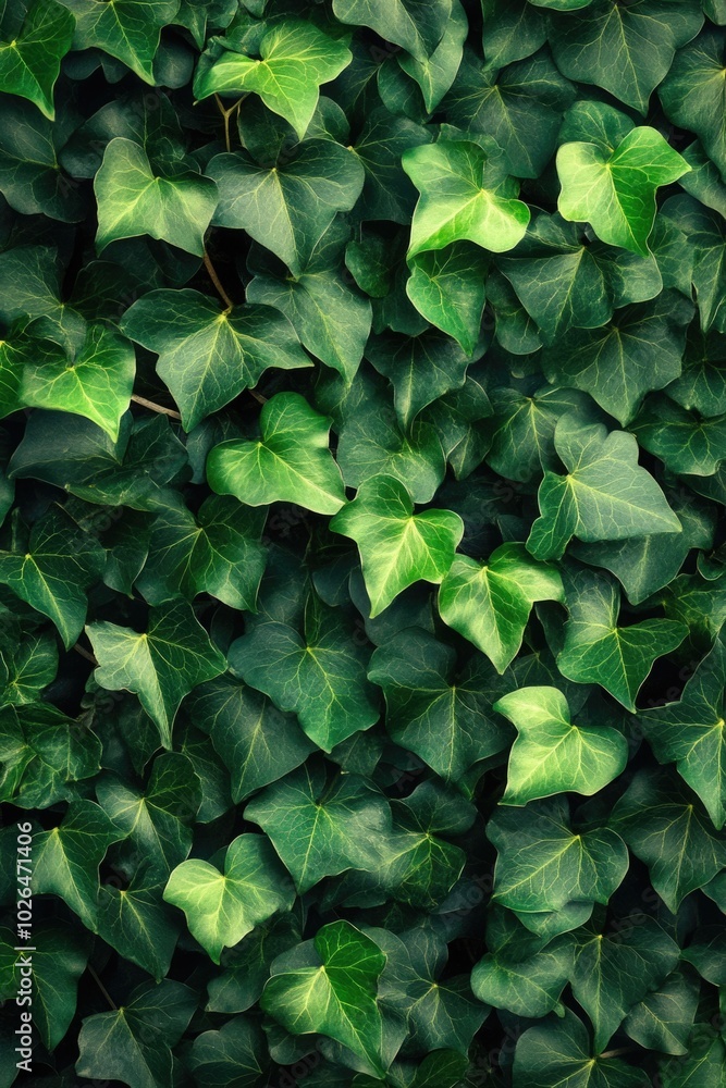 A detailed view of a cluster of green leaves A detailed view of a cluster of green leaves