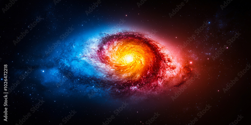Obraz premium space galaxy background