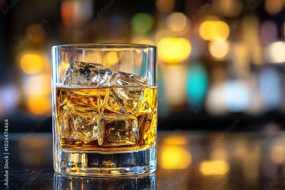 A glass of whiskey sitting on a table A glass of whiskey sitting on a table