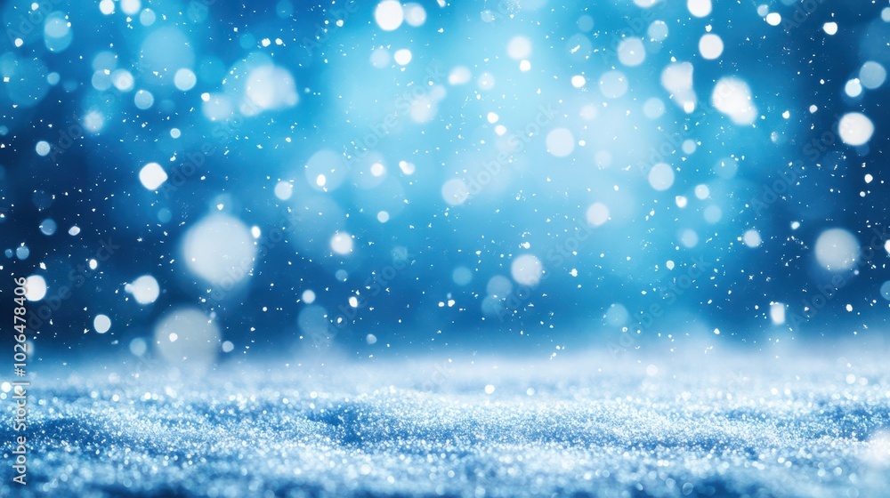 The Snowy Blue Background The Snowy Blue Background