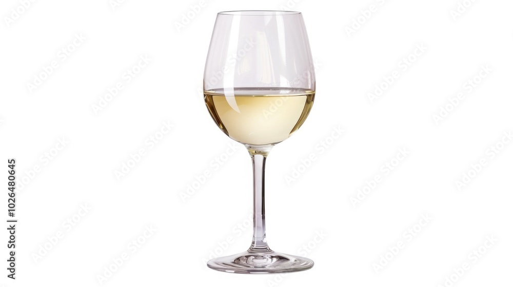 A single glass of white wine on a clean and minimalistic white background, perfect for use in food, drink or lifestyle images A single glass of white wine on a clean and minimalistic white background, perfect for use in food, drink or lifestyle images
