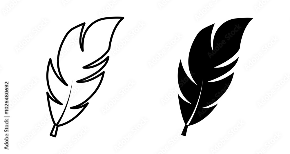 Feather Icons set in solid and thin line style Feather Icons set in solid and thin line style