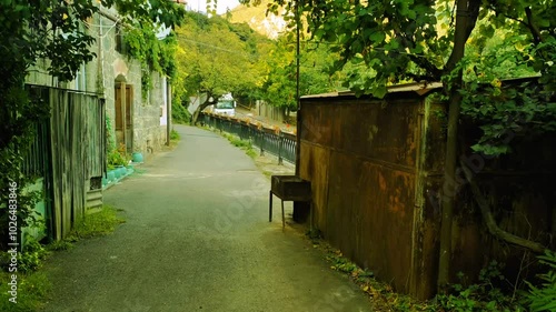 Wallpaper Mural A small narrow street in the city of Borjomi, Likani district Torontodigital.ca