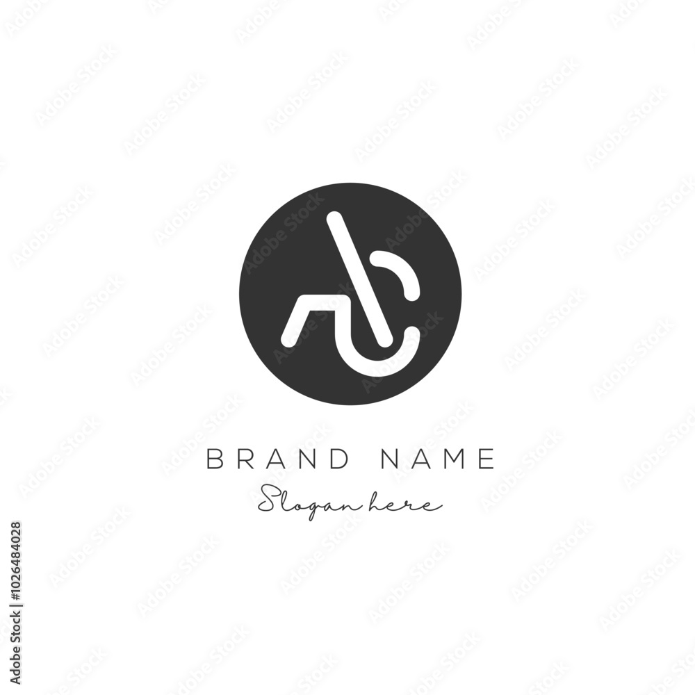 AC letter logo vector template. Creative AC font logo. AC letter logo vector template. Creative AC font logo.