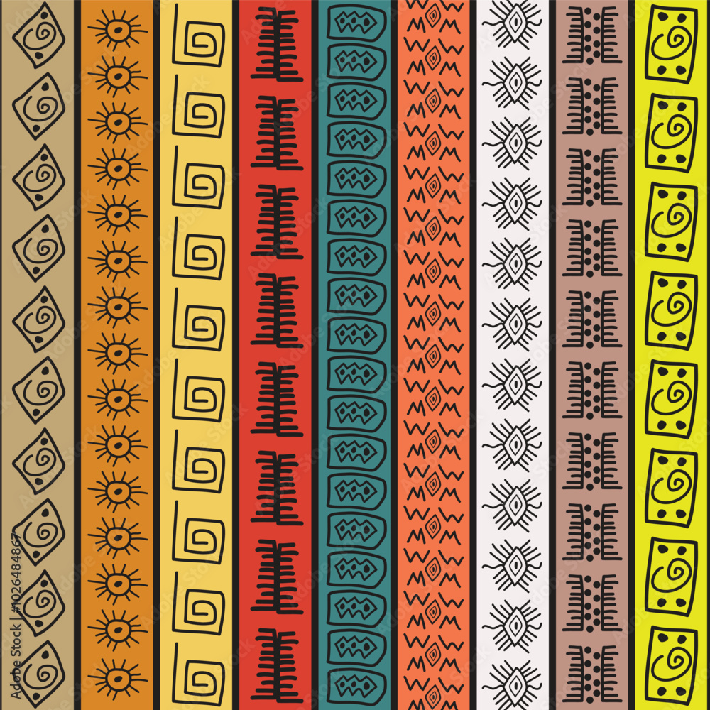 african ethnic tribal pattern background african ethnic tribal pattern background