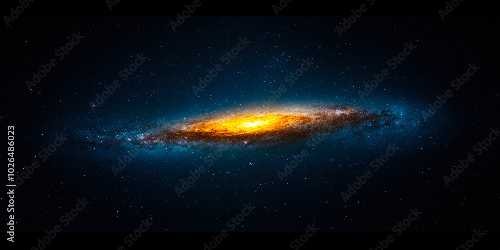 Obraz premium deep space landscape with galaxies