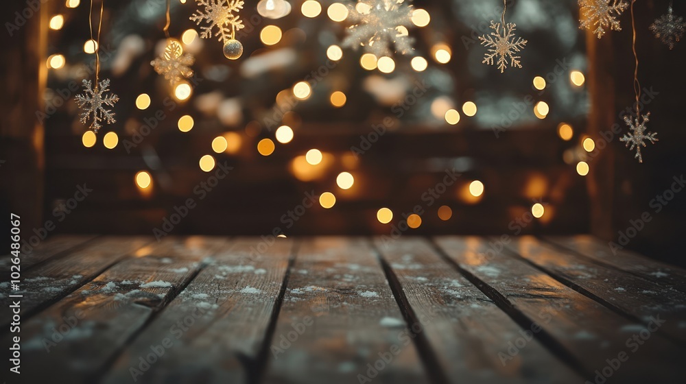 The Snowflakes and Lights Decoration The Snowflakes and Lights Decoration