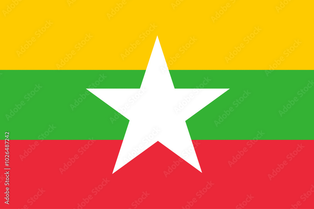 Burmese flag Burmese flag