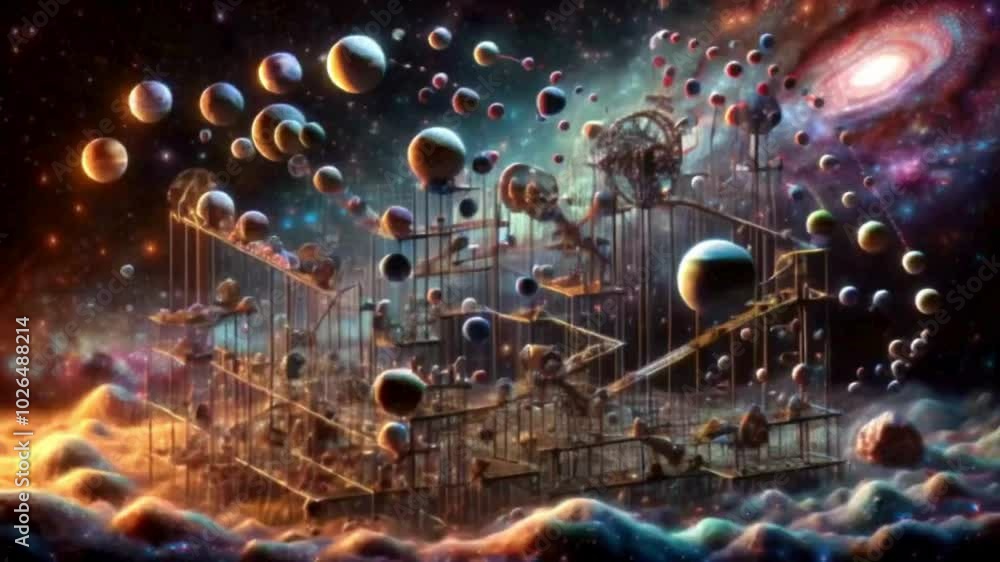 Space Abstract Experiment Audio Visualizer Space Abstract Experiment Audio Visualizer