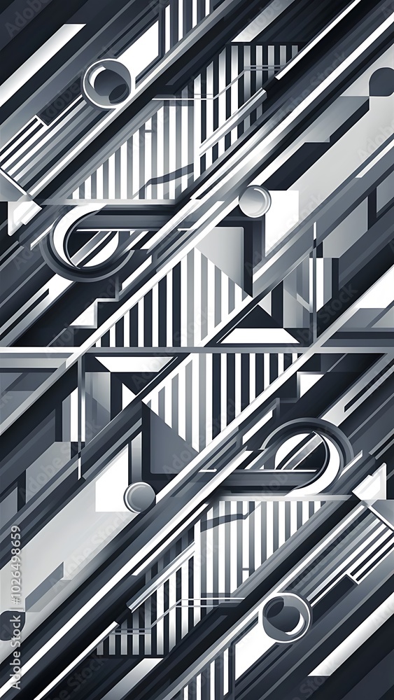 Obraz premium Abstract white and gray color, modern design stripe background with geometric shape. Vector illustration.