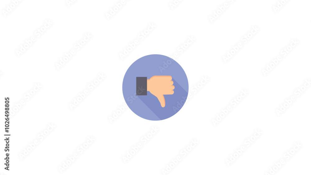 dislike flat icon isolated on a white background dislike flat icon isolated on a white background