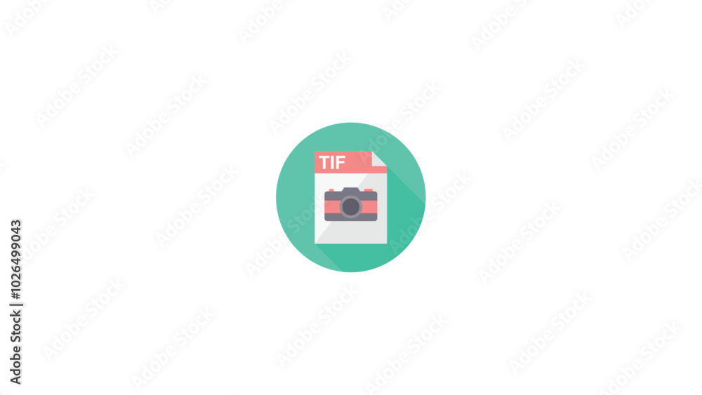 tif flat icon isolated on a white background tif flat icon isolated on a white background