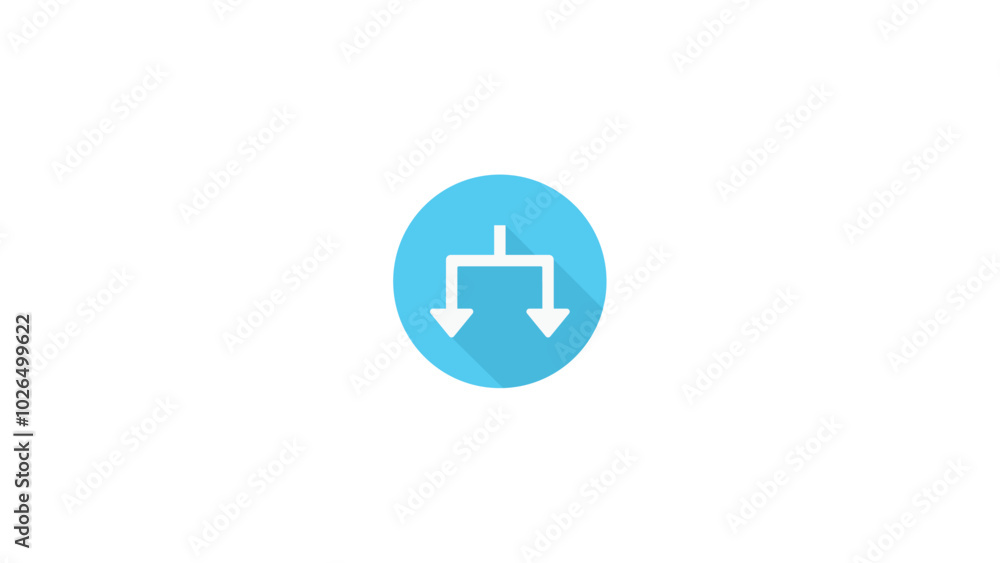 split flat icon isolated on a white background split flat icon isolated on a white background
