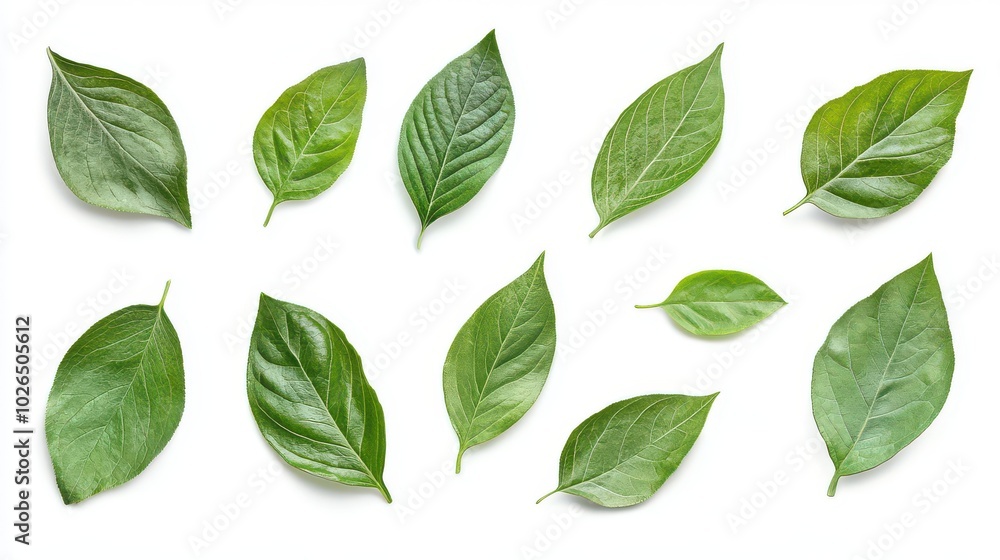 Various Green Leaves Arrangement Various Green Leaves Arrangement