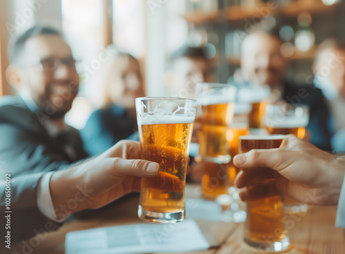 person holding a glass of beer