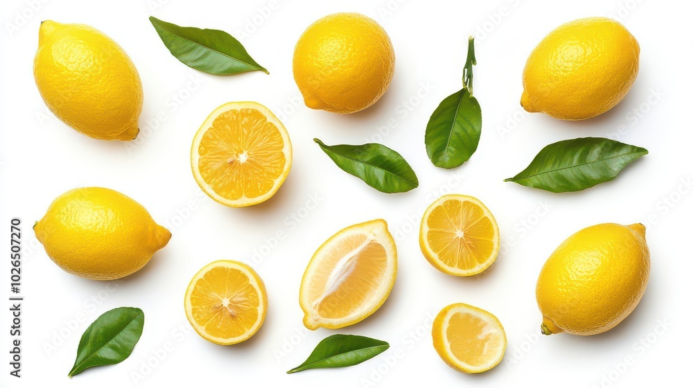 Fresh Lemons and Green Leaves Arrangement Fresh Lemons and Green Leaves Arrangement