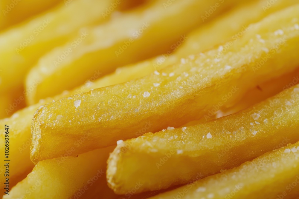 Close-up of Crispy Salted French Fries Close-up of Crispy Salted French Fries