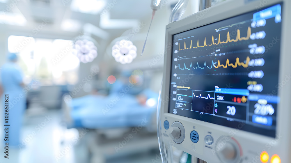 Heartbeat Monitor in Operating Room – Vital Signs Monitoring During Surgery Heartbeat Monitor in Operating Room – Vital Signs Monitoring During Surgery