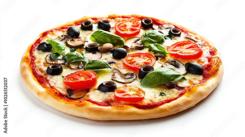 Delicious Veggie Pizza with Fresh Ingredients Delicious Veggie Pizza with Fresh Ingredients